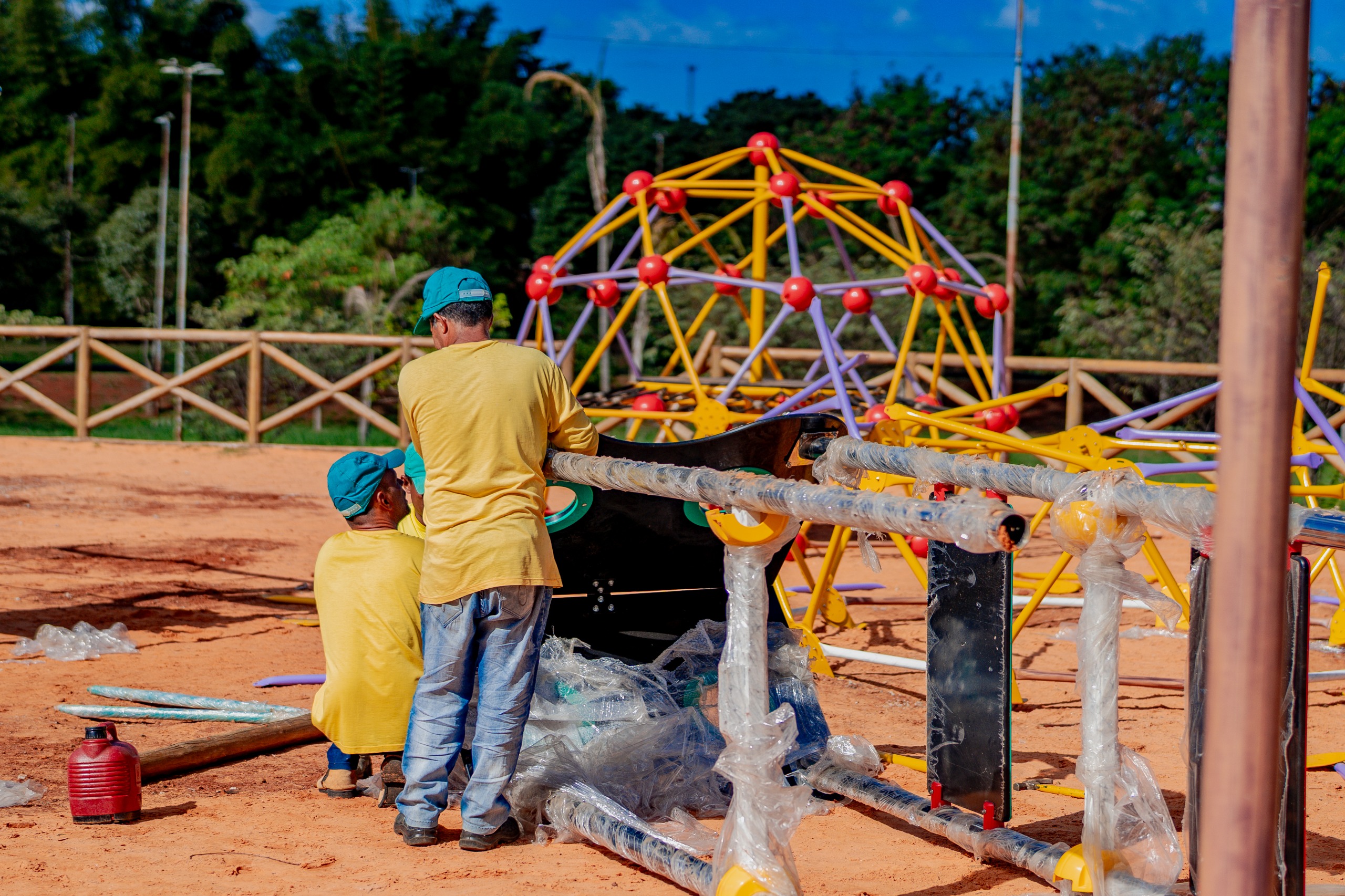 Revitalização do Parque da Vila Jaiara será concluída até o aniversário de Anápolis. (Foto: Paulo de Tarso/Prefeitura de Anápolis)