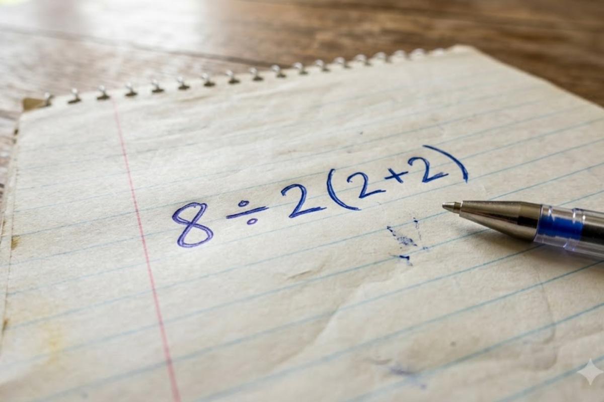Parece simples, mas poucos acertam quanto é 8 ÷ 2(2+2) na primeira tentativa