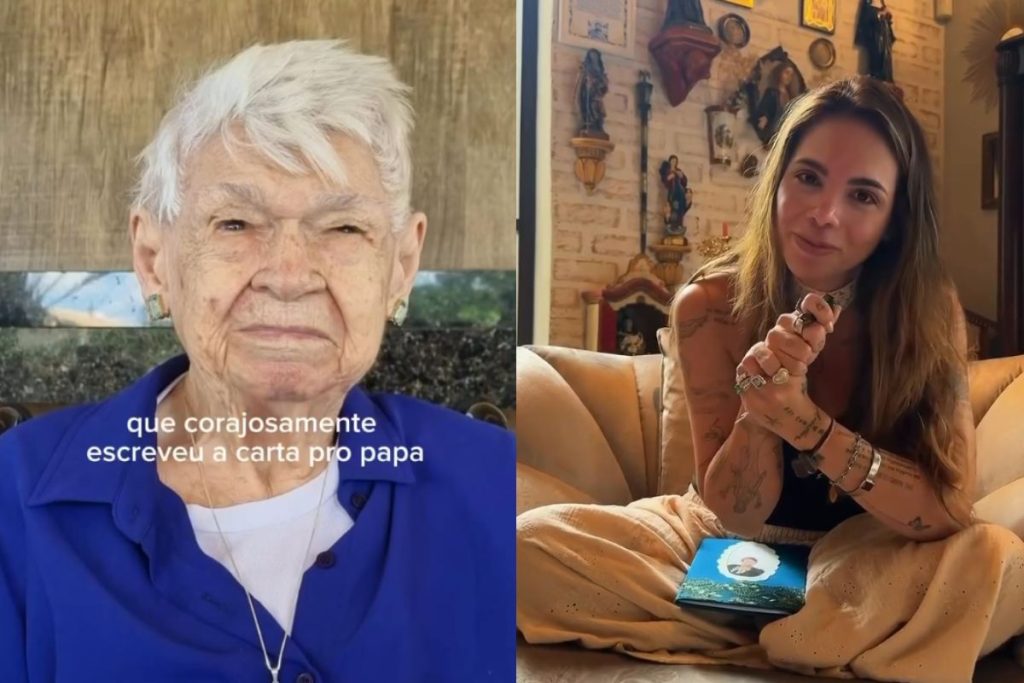 Neta quebra a internet ao contar o que avó brasileira pediu ao Papa em carta