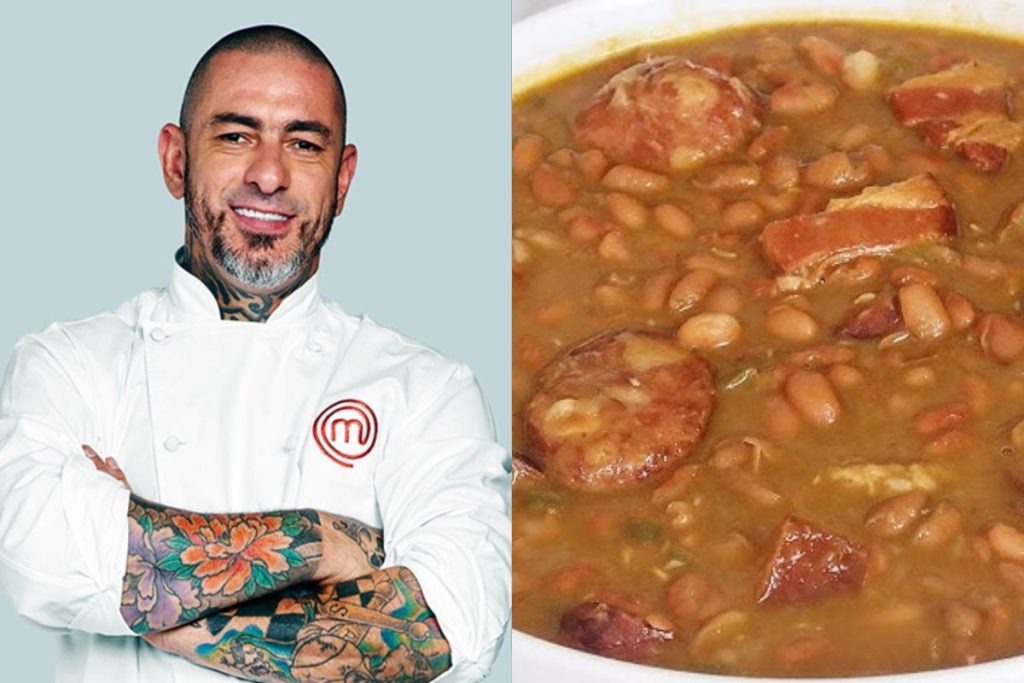 feijão com caldo grosso