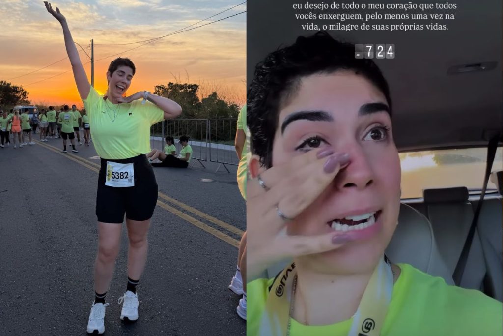 Antes da corrida, Marianna enfrentou meses de tratamento intensivo contra um glioblastoma descoberto após uma dor de cabeça persistente. (Foto: Captura de tela/Instagram/@decifrandovinhos)