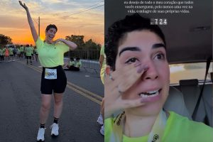 Antes da corrida, Marianna enfrentou meses de tratamento intensivo contra um glioblastoma descoberto após uma dor de cabeça persistente. (Foto: Captura de tela/Instagram/@decifrandovinhos)