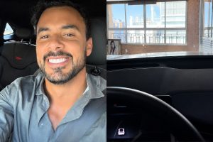 Sistema que leva o carro até o apartamento virou assunto nas redes e impressionou pela combinação de tecnologia e luxo. (Foto: Captura de tela/Redes Sociais/@eloy.pinheiro)