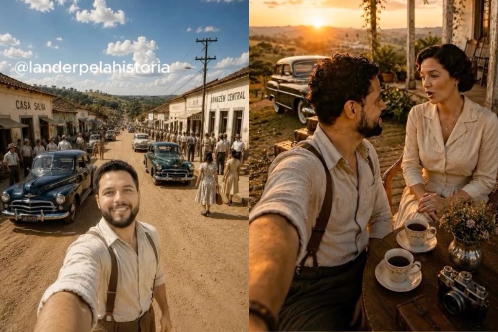 Publicação resgata, em formato narrativo, um episódio pouco conhecido da história local. (Foto: Captura de tela/Instagram/@landerpelahistoria)