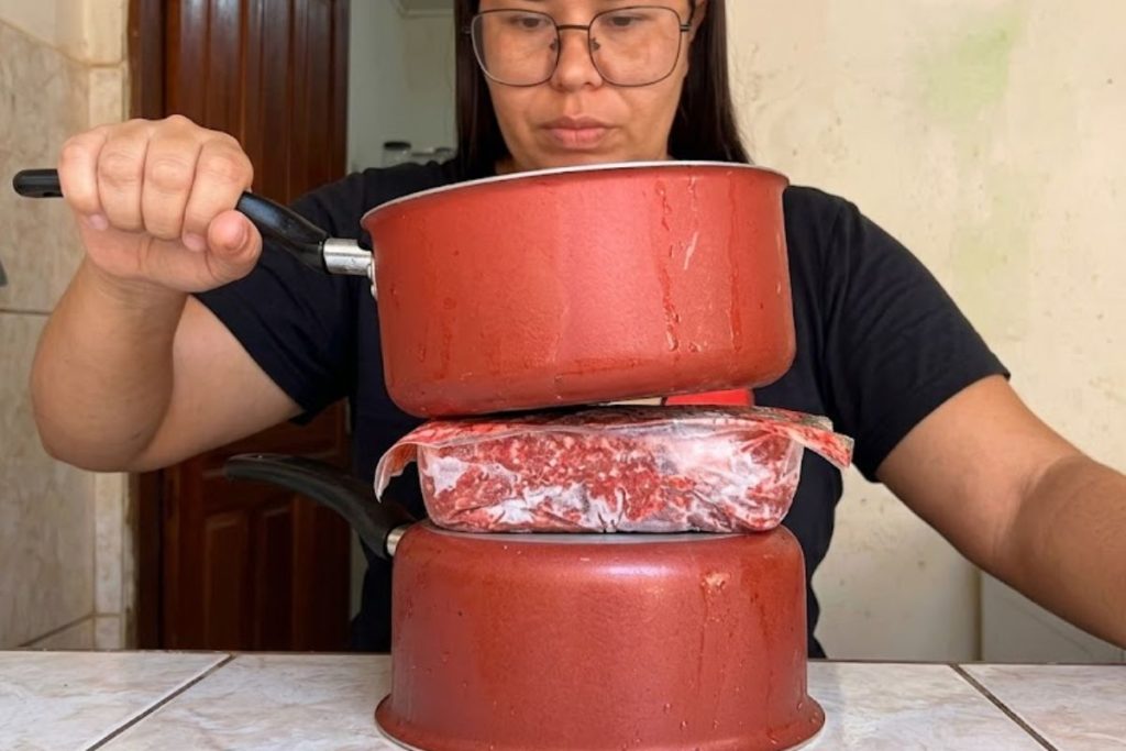 descongelar carne rapidamente