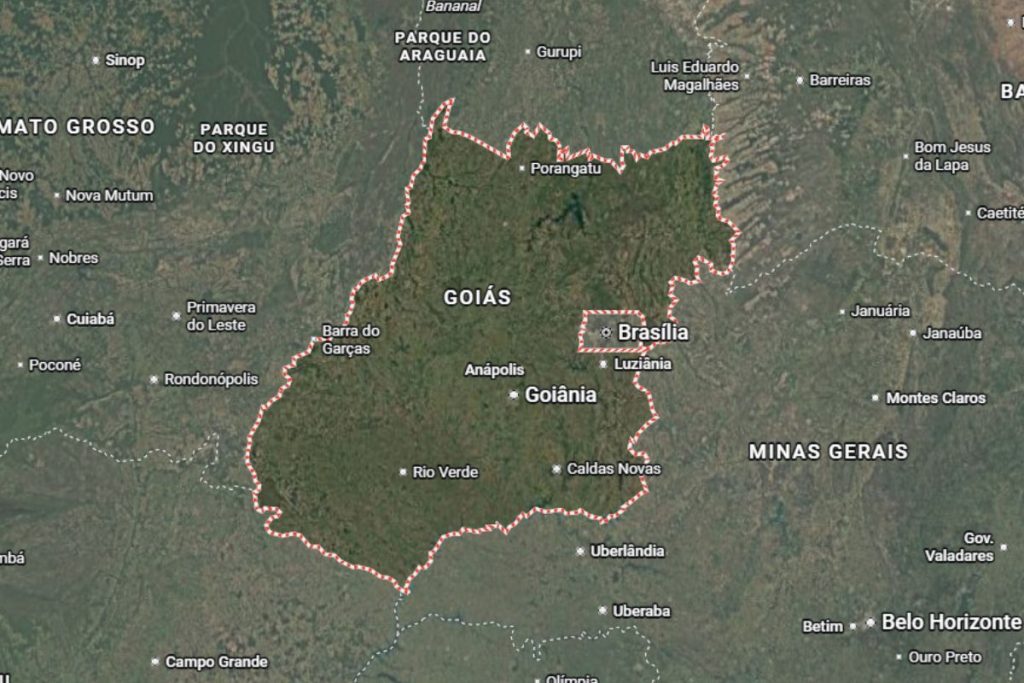Limites dos municípios do estado de Goiás