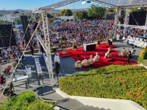 Romaria do Divino Pai Eterno deve reunir cerca de 4 milhões de pessoas em Trindade ao longo de dez dias de celebrações. (Foto: Prefeitura de Trindade)