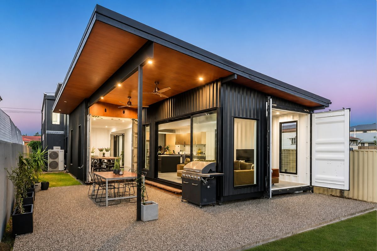 Casa modular de dois andares vira alternativa à obra tradicional.