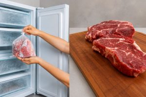 Carne descongelada não volta para o freezer crua;