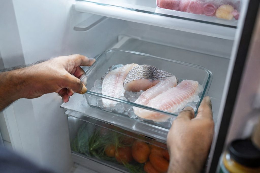 Peixe não vai na porta da geladeira