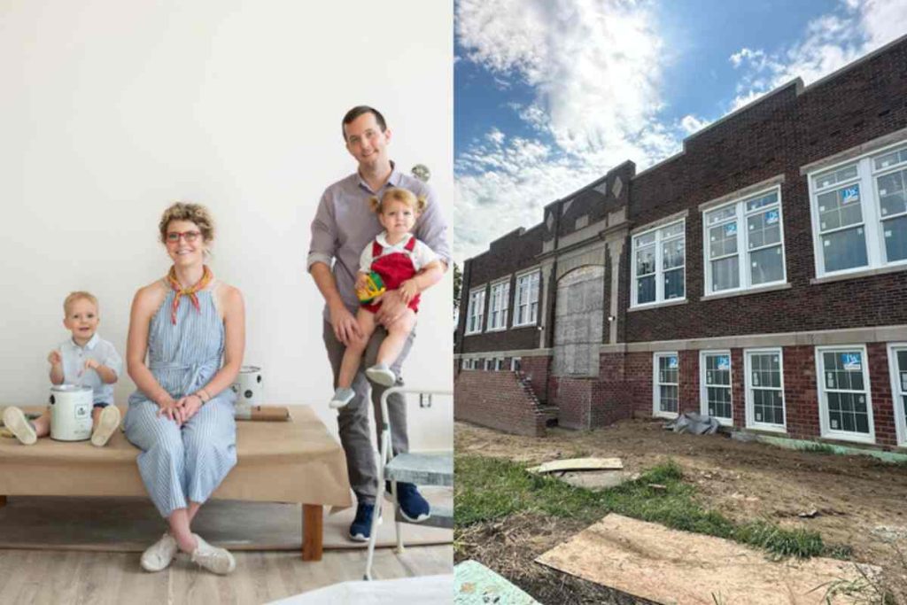 casal transforma escola em casa de 370 m
