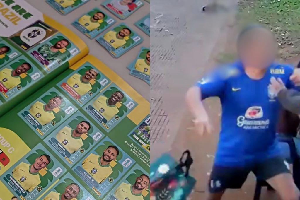 Briga por figurinha da copa