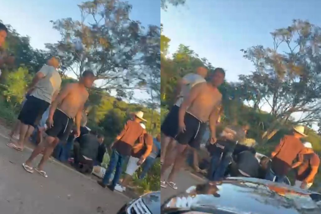 Capotamento entre Anápolis e Nerópolis deixa vítima presa às ferragens e criança em estado de choque