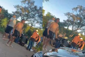 Capotamento entre Anápolis e Nerópolis deixa vítima presa às ferragens e criança em estado de choque
