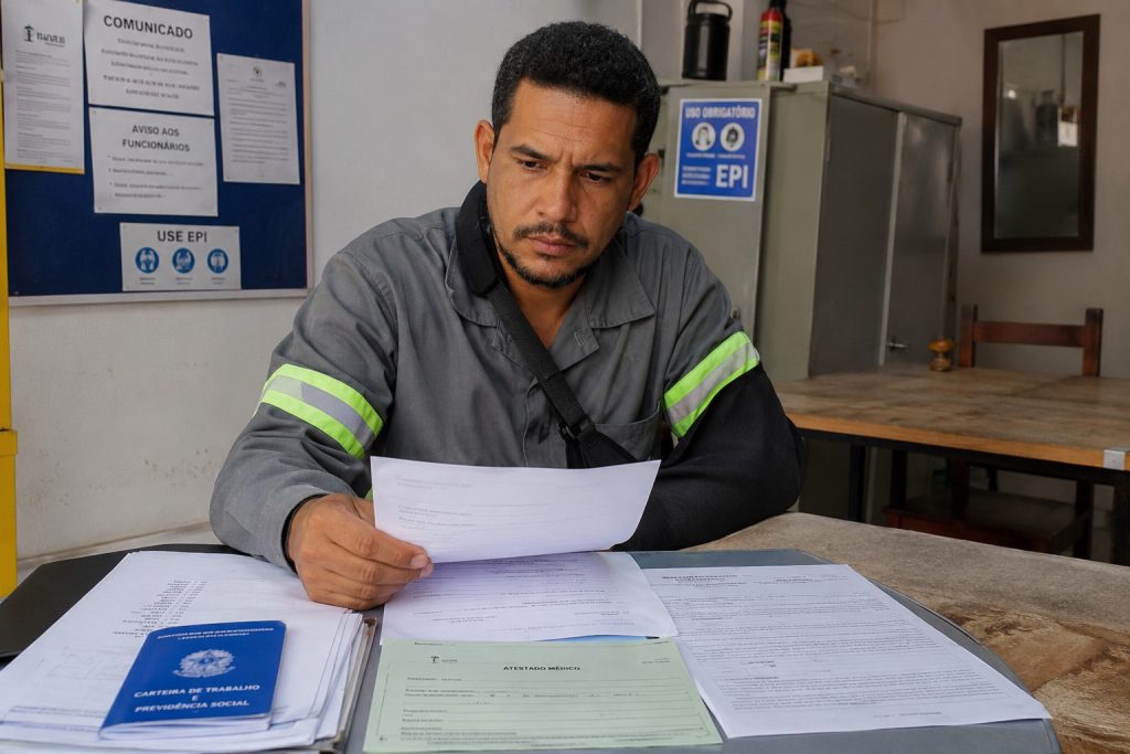 trabalhador sofreu acidente no ambiente de trabalho
