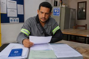 trabalhador sofreu acidente no ambiente de trabalho
