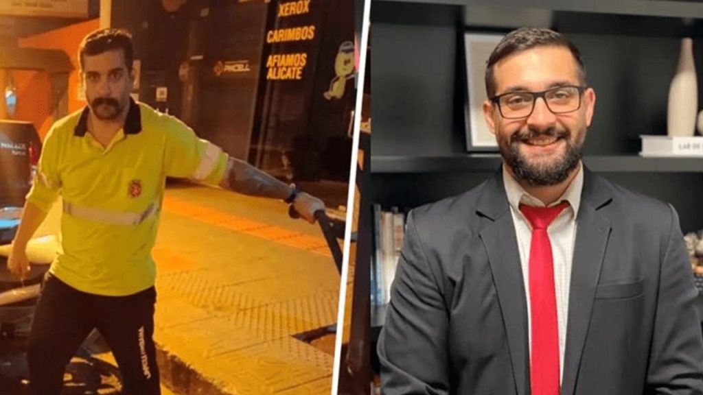 Gari que virou advogado estudava Direito à noite. (Foto: Divulgação/Arquivo Pessoal)