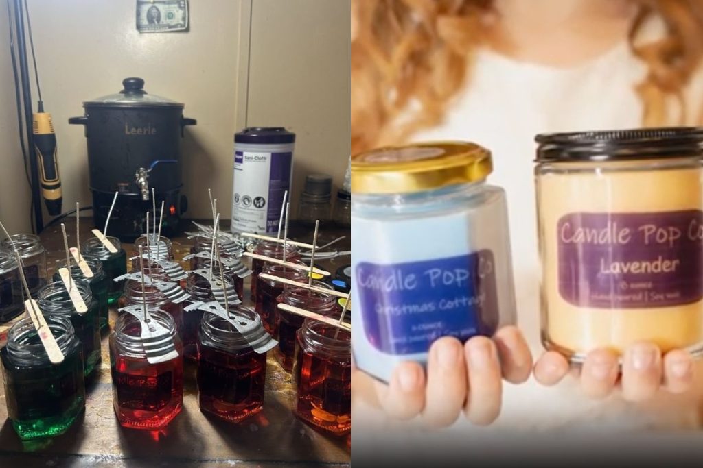 Menina de 8 anos cria marca de velas e vende mais de 1.000 unidades. (Foto: Reprodução)