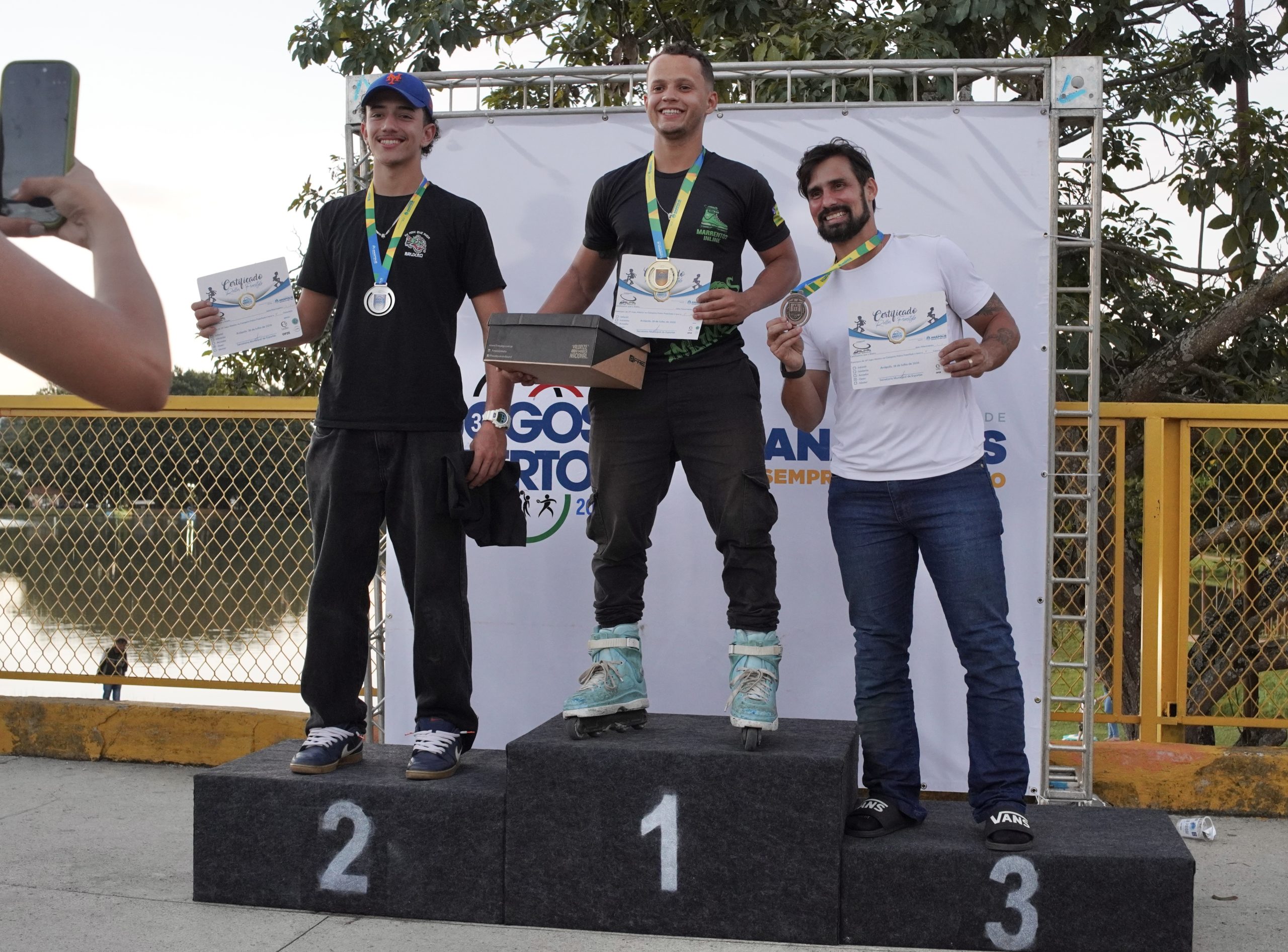 A programação esportiva da modalidade patins freestyle foi realizada por meio do 31º Jogos Abertos de Anápolis.