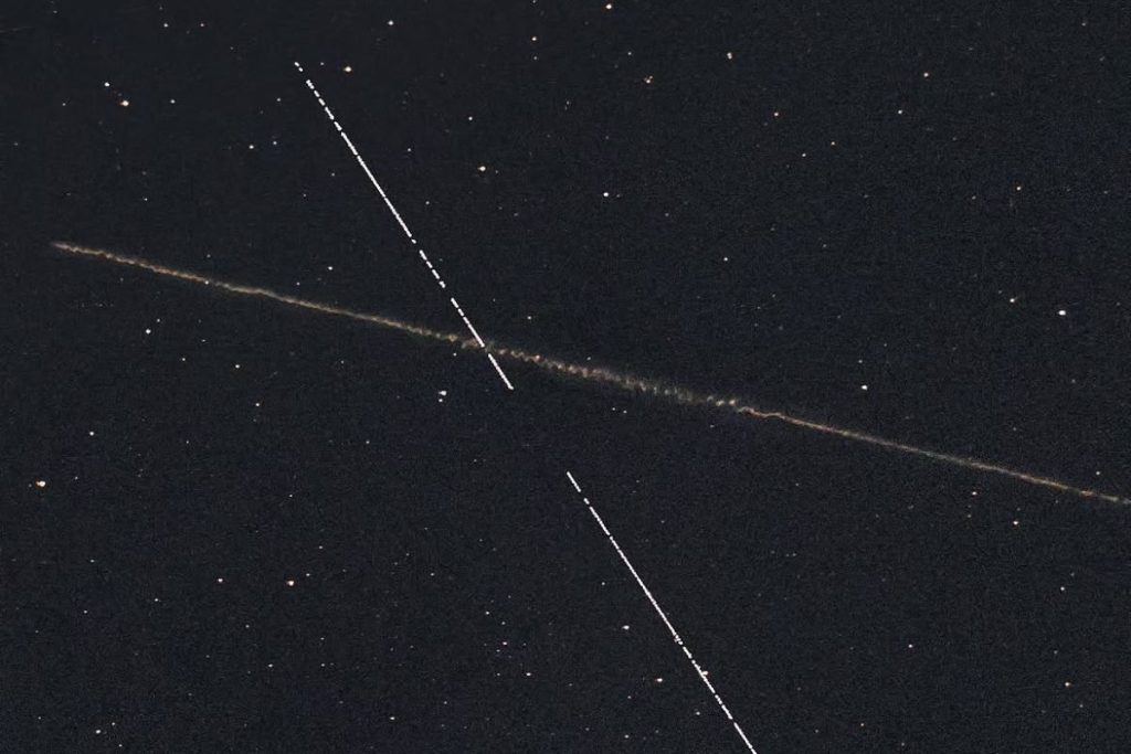 Astrônomos registram asteroide gigante cruzando o céu de Goiânia