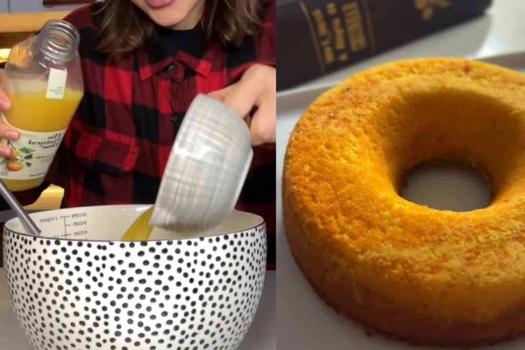 Receita de bolo de fubá à moda antiga, encontrada em um livro de receitas de 1950, surpreende pelo preparo simples, textura macia e um ingrediente que deixa o sabor ainda mais especial