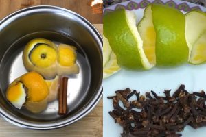 Casca de Laranja com Cravo e Canela forma um aromatizador natural que perfuma os ambientes e ajuda a eliminar maus odores