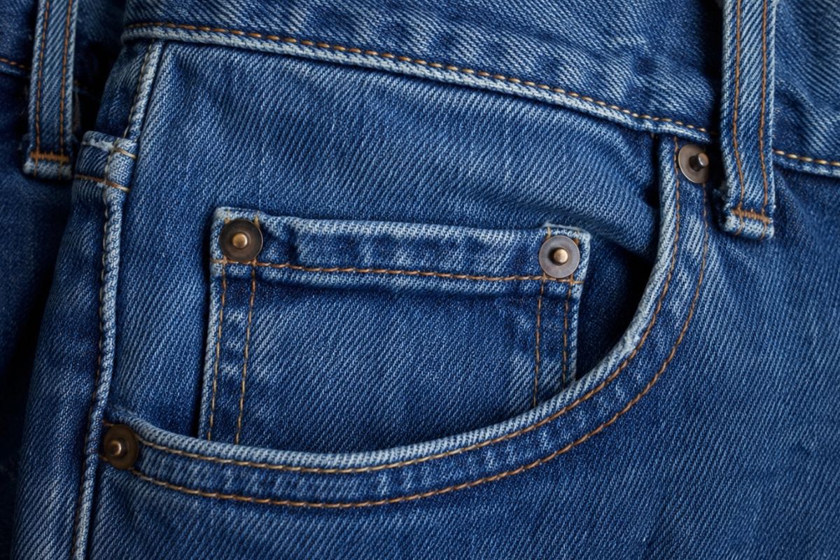 Bolsinho extra na calça jeans