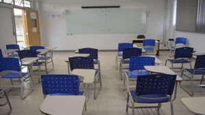 Sala de aula no Instituto Federal de Goiás. curso