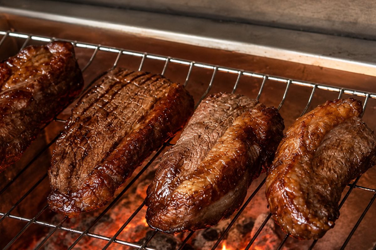 O erro é virar a picanha cedo demais