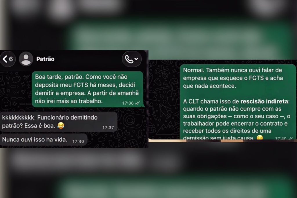 rescisão indireta