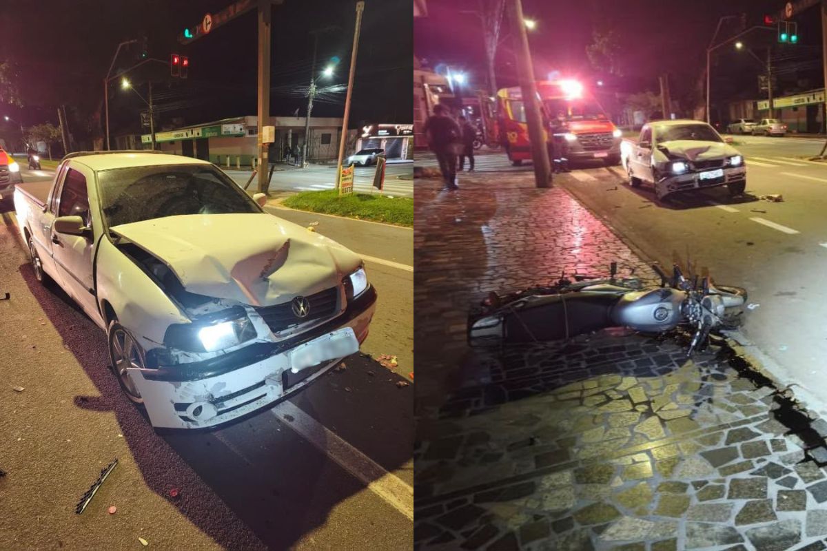 Motorista passa mal, caminhonete atinge motociclista e acidente termina em morte em Anápolis