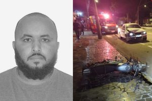 Motociclista Ramon Coelho Assafrão não resistiu aos ferimentos provocados pelo impacto e teve o óbito constatado no local. (Foto: Reprodução)