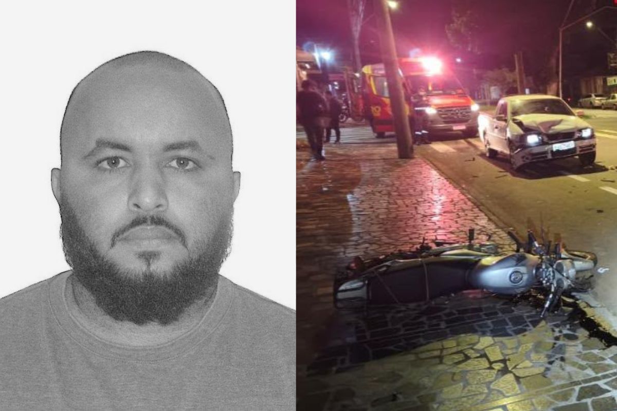 Motociclista Ramon Coelho Assafrão não resistiu aos ferimentos provocados pelo impacto e teve o óbito constatado no local. (Foto: Reprodução)