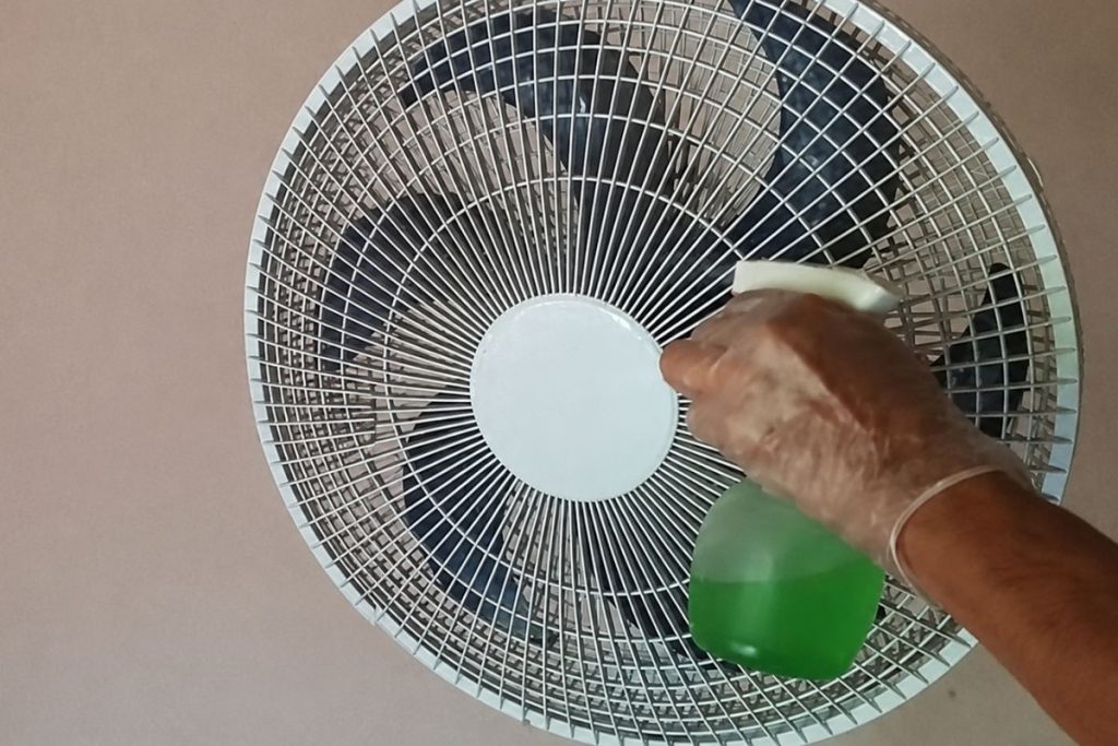 Meu ventilador estava cheio de poeira