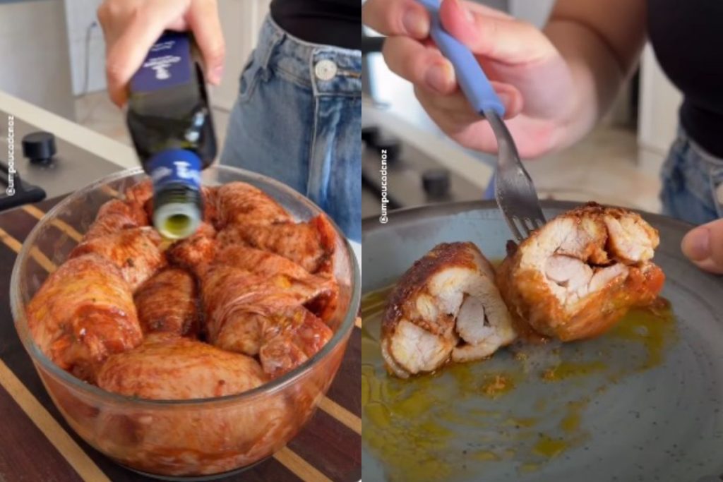 Coxa e sobrecoxa na air fryer
