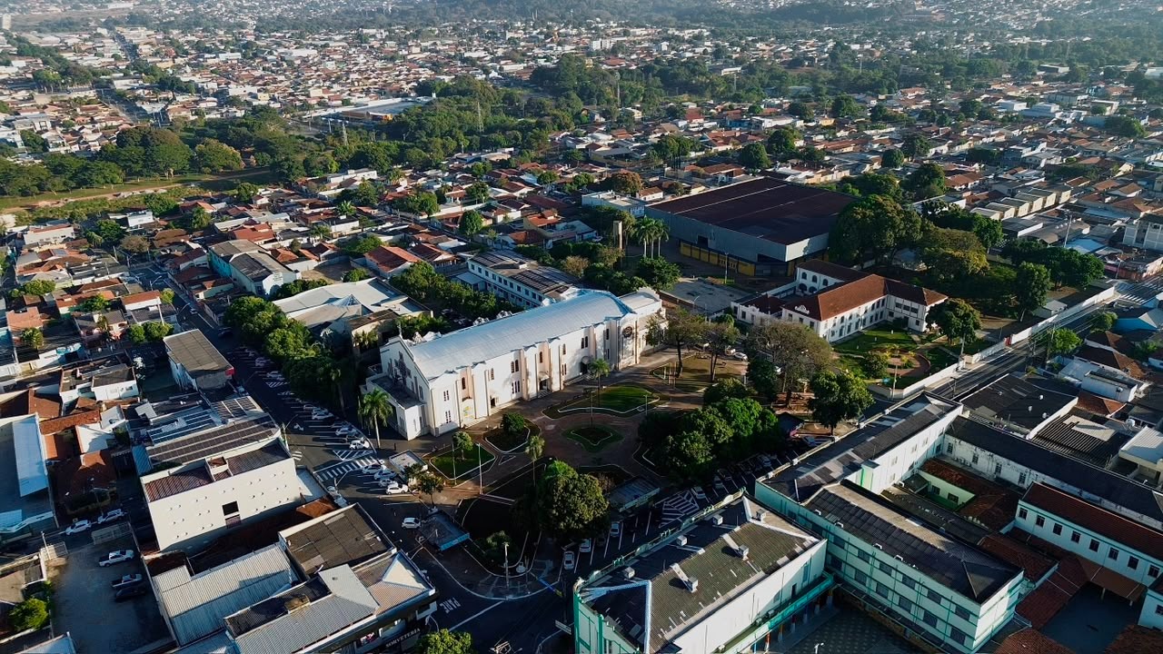 Vista aérea do bairro de Campinas, em Goiânia. (Foto: Joabe Mendonça/ Prefeitura de Goiânia)