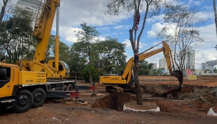 Operação mobilizou uma equipe especializada e equipamentos de grande porte. (Foto: Divulgação)