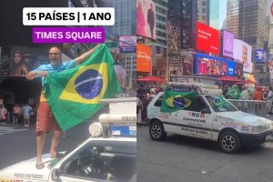 Goiano cruza 15 países em um Uno 1.0 e chega à Times Square rumo ao Alasca