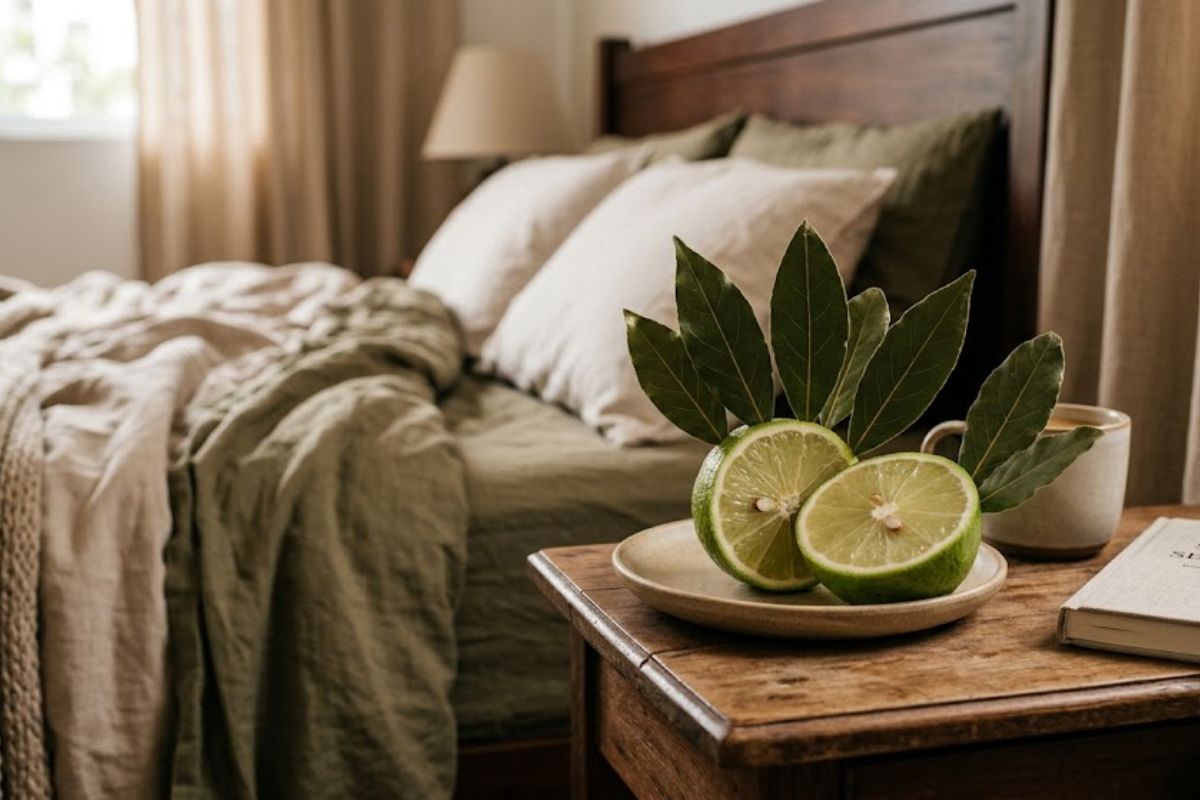 Entenda por que colocar um limão com folhas de louro espetadas ao lado da cama ganhou popularidade