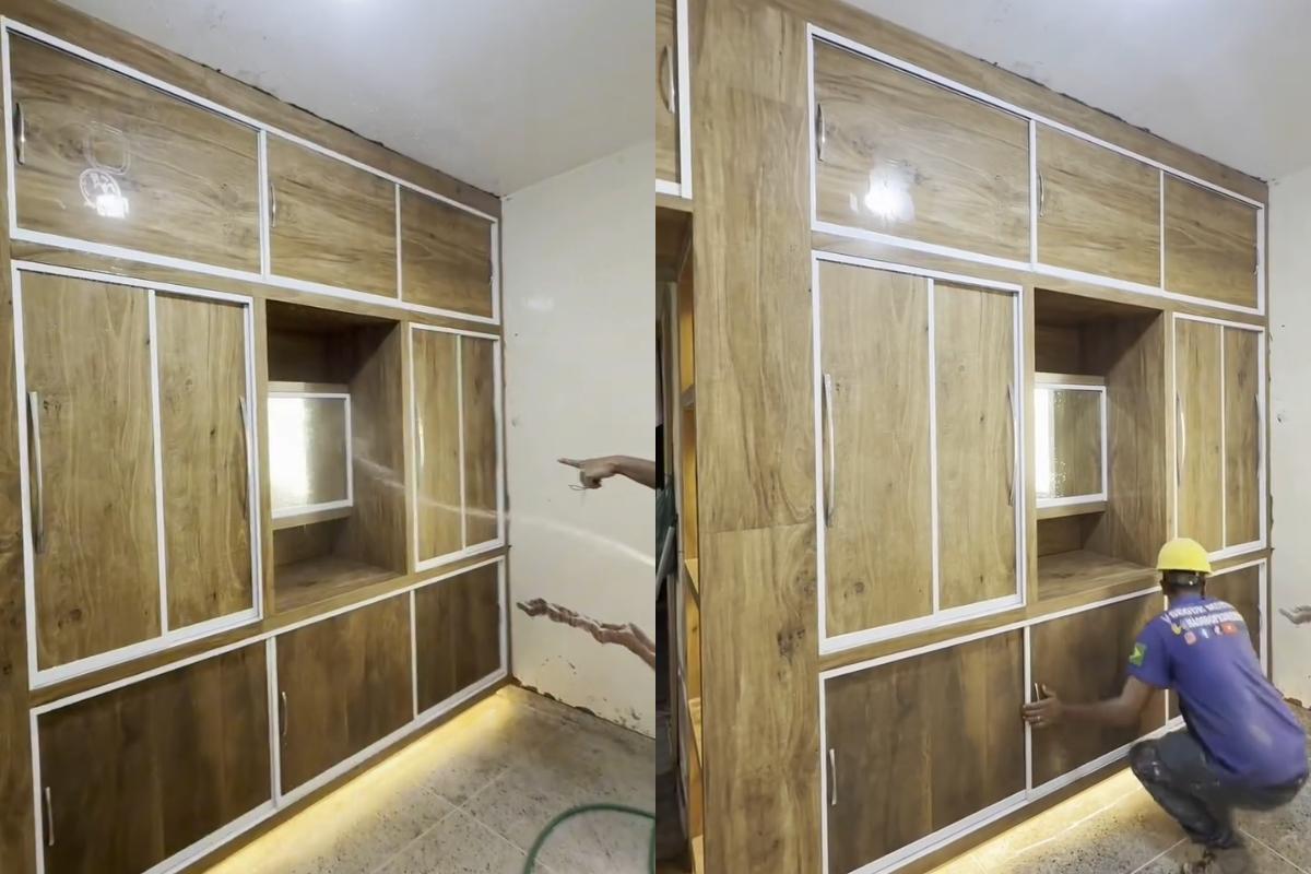 Guarda-roupa feito com porcelanato ganha espaço por unir resistência, acabamento sofisticado e maior durabilidade