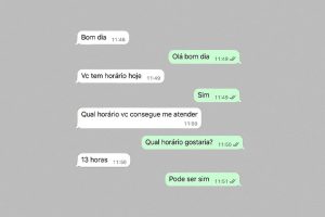 Prints das conversas entre a mulher e o empresário divulgados pelo Metrópoles. (Foto: Reprodução/Metrópoles)