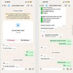 Prints das conversas entre a mulher e o empresário divulgados pelo Metrópoles. (Foto: Reprodução/Metrópoles)