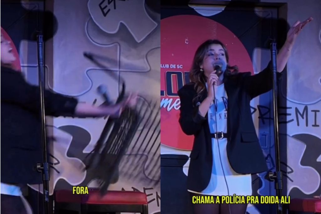 Comediante é agredida com cadeirada durante show de stand-up em Florianópolis