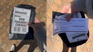 Ótica surpreendeu morador de Aparecida de Goiânia ao entregar cheques com promoções.
