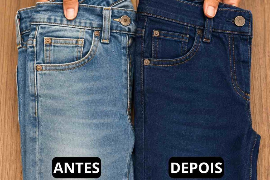 Adeus, calça jeans desbotada: o truque simples que recupera a cor perdida em poucos minutos em casa