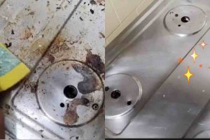 Como remover gordura incrustada do fogão com apenas dois ingredientes e sem precisar esfregar por muito tempo