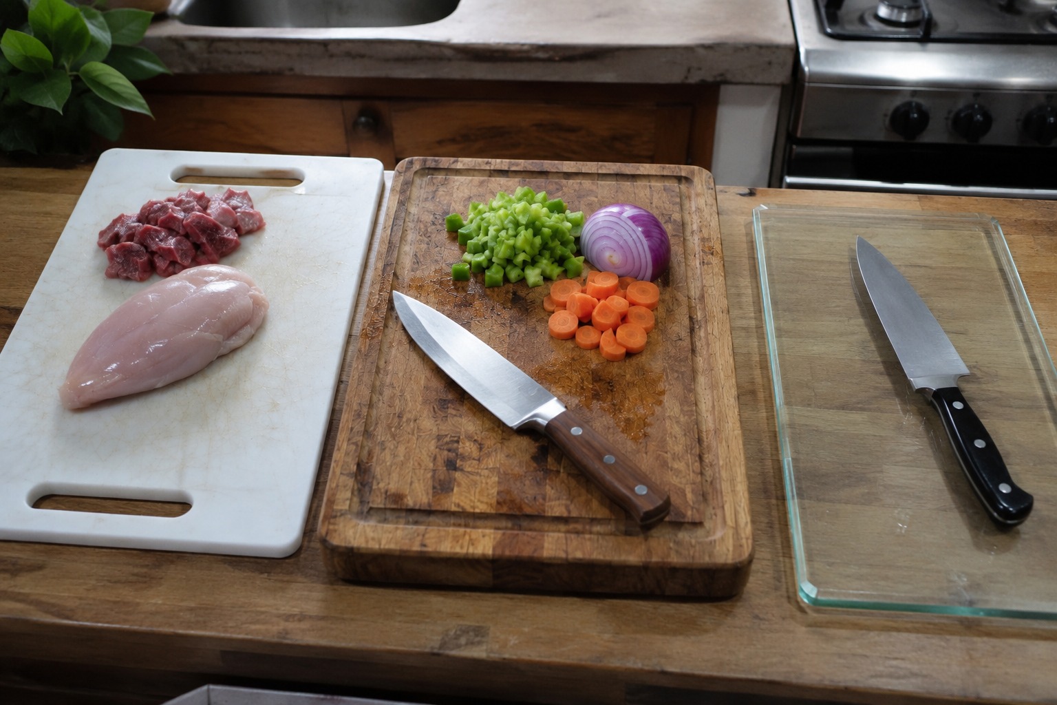 Tábua de vidro, madeira ou plástico: veja a melhor opção para comprar para casa, segundo chefs