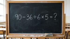 Desafio do dia: tente resolver 90 – 36 ÷ 6 × 5 sem calculadora e desafie sua memória escolar
