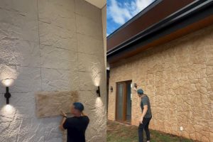 Novo revestimento para fachadas que imita pedra natural vira tendência nas casas de luxo: é barato, fácil de instalar e resistente à umidade, segundo arquitetos