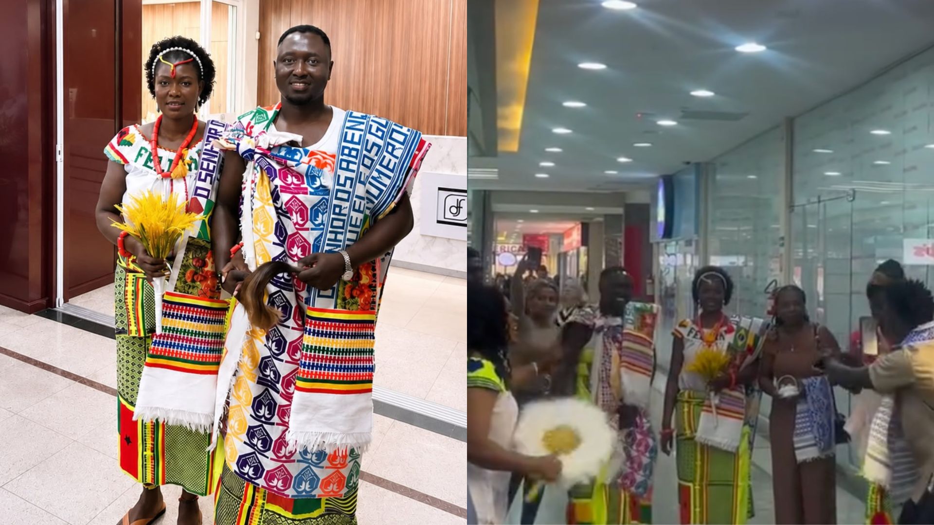 Casamento foi marcado pelo resgate das tradições africanas.